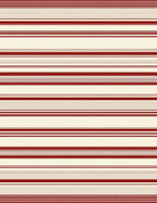 Classic Red Cream Stripe Pattern Rug