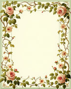 Vintage Floral Vine Pattern Rug