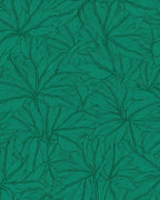 Emerald Leafy Intricate Pattern Rug