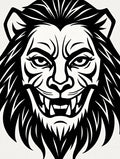 Bold Lion Face Graphic Rug