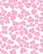 Pink Petal Abstract Pattern Rug