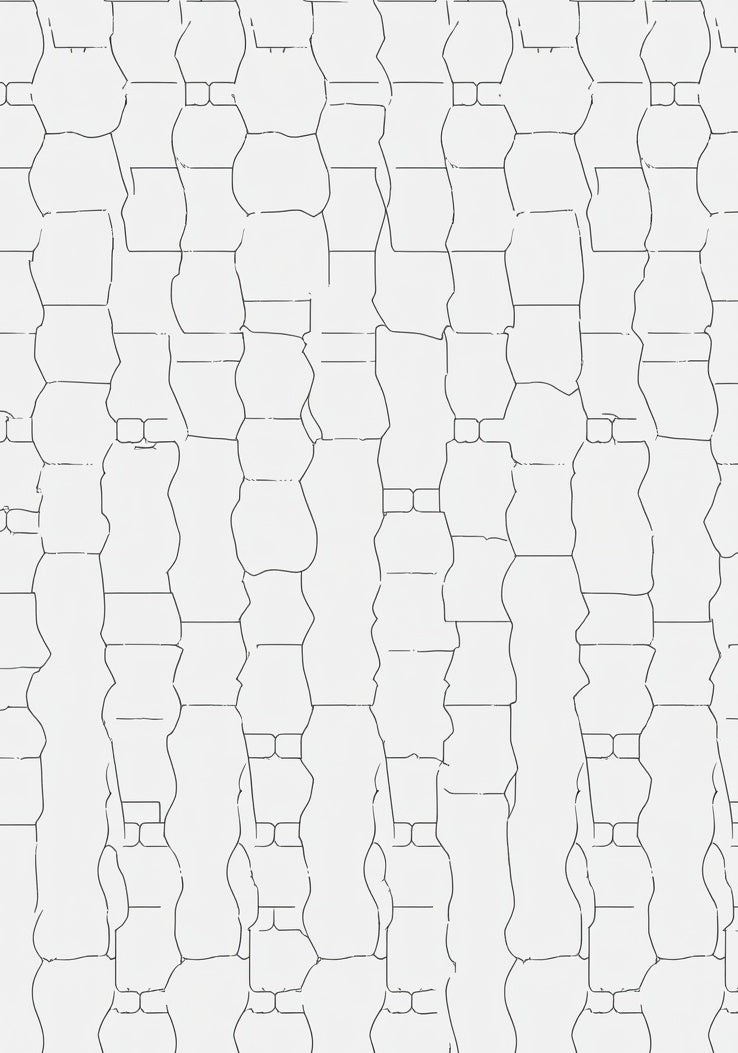 Broken Line Geometric Pattern Rug