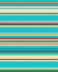 Striped Blue Orange Tan Design Rug