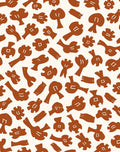 Abstract Organic Earthy Shapes Rug