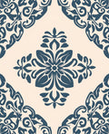 Classic Floral Damask Pattern Design Rug