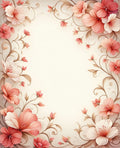 Floral Swirl Warm Tone Accent Rug
