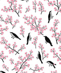Birds and Cherry Blossom Pattern Rug