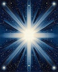 Cosmic Rays And Stars Pattern Rug