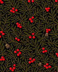 Botanical Red Berry Branch Rug