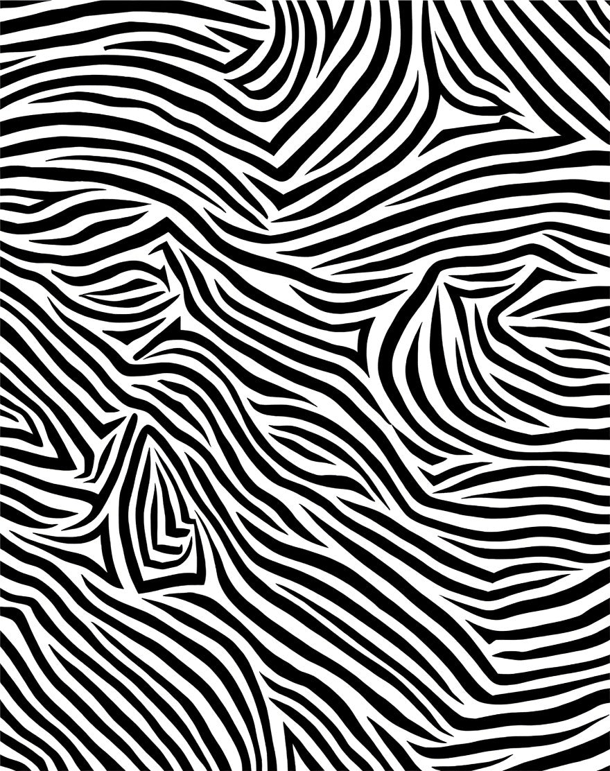 Bold Black White Stripe Pattern Rug