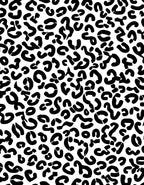 Black White Animal Print Rug