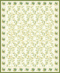 Botanical Vines With Orange Accents Rug