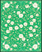 Art Nouveau Floral Vine Garden Design Rug
