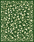 Vintage Floral Vine Pattern Rug