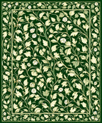 Vintage Floral Vine Pattern Rug