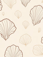 Organic Shell Lineart Pattern Rug