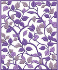 Purple Vine Floral Pattern Rug