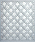 Elegant Diamond Floral Relief Pattern Rug
