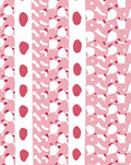 Playful Pink Abstract Shapes Pattern Rug