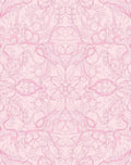Intricate Floral Symmetry In Pink Rug