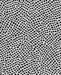 Organic Black White Net Pattern Rug