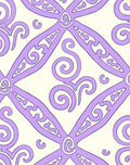 Lavender Swirl Scroll Pattern Rug