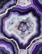 Amethyst Crystal Geode Layers Rug