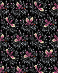 Classic Floral Dark Background Rug