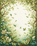 Enchanting Greenery Floral Garden Rug