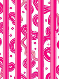 Vibrant Pink Stripe Swirl Pattern Rug
