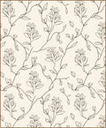 Floral Vine Line Art Rug