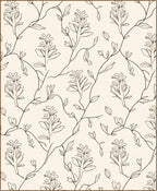 Floral Vine Line Art Rug