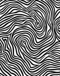 Bold Black White Abstract Stripes Rug