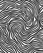 Bold Black White Abstract Stripes Rug