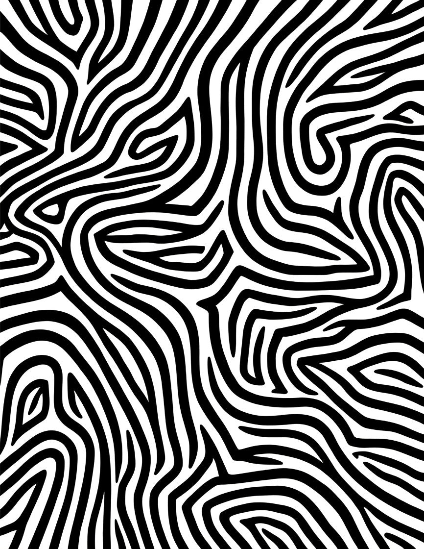 Bold Black White Zebra Stripe Rug