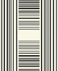 Minimalist Black Cream Stripe Design Rug