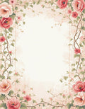 Floral Vine Botanical Pattern Rug