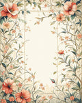 Vintage Floral Vine and Blossom Rug