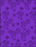 Whimsical Unicorn Floral Line Art Rug