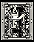 Geometric Maze Pattern Rug