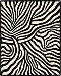 Bold Zebra Stripe Pattern Rug