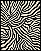 Bold Zebra Stripe Pattern Rug