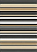 Modern Striped Horizontal Pattern Rug