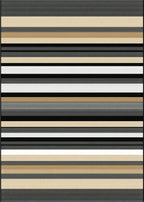 Modern Striped Horizontal Pattern Rug