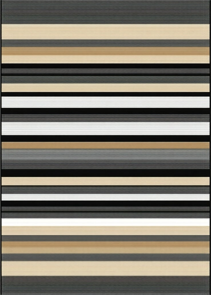 Modern Striped Horizontal Pattern Rug