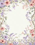 Floral Vine Whimsical Pattern Rug