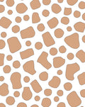 Brown White Organic Polka Dot Rug