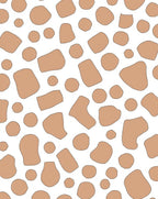 Brown White Organic Polka Dot Rug