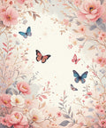 Floral Butterflies Delicate Dream Rug