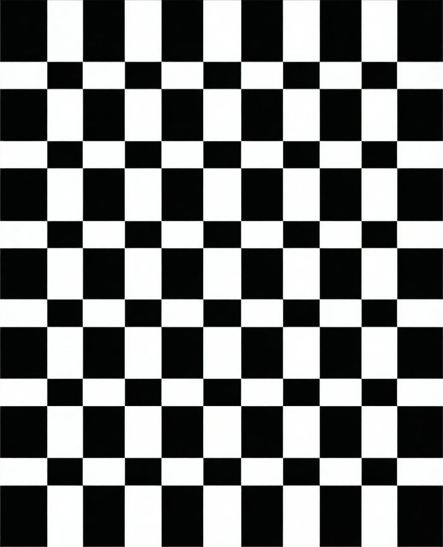 Classic Checkerboard Pattern Rug